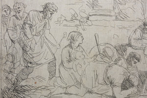 Jean Jacques Lagrenée. The Adoration of the Shepherds. Etching. 1762–63.