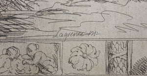Jean Jacques Lagrenée. The Adoration of the Shepherds. Etching. 1762–63.