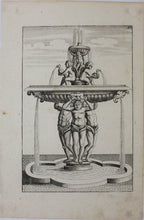 Load image into Gallery viewer, Georg Andreas Bockler. Fountain, designed and manufactured by Johann Maggio. Engraving #92. 1664.
