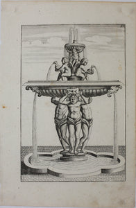 Georg Andreas Bockler. Fountain, designed and manufactured by Johann Maggio. Engraving #92. 1664.
