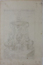 Load image into Gallery viewer, Georg Andreas Böckler. Fountain on the Piazza del Mattei in Rome. Engraving  #94. 1663
