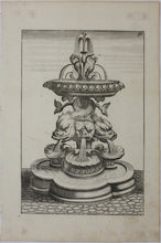 Load image into Gallery viewer, Georg Andreas Bockler. Fountain, designed and manufactured by Johann Maggio. Engraving #96. 1664.
