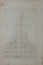 Load image into Gallery viewer, Georg Andreas Bockler.  Fountain Neptune. Engraving #111. 1664.
