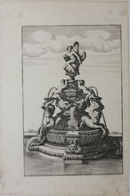 Load image into Gallery viewer, Georg Andreas Bockler. Fountain Leda. Engraving #112. 1664.
