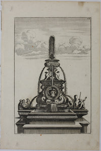 Georg Andreas Bockler. French Fountain. Engraving #118. 1664.