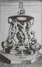 Load image into Gallery viewer, Georg Andreas Böckler. Fountain on the Piazza del Mattei in Rome. Engraving  #94. 1663
