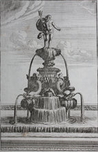Load image into Gallery viewer, Georg Andreas Bockler.  Fountain Neptune. Engraving #111. 1664.
