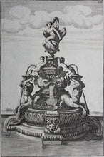 Load image into Gallery viewer, Georg Andreas Bockler. Fountain Leda. Engraving #112. 1664.
