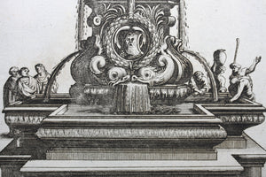 Georg Andreas Bockler. French Fountain. Engraving #118. 1664.