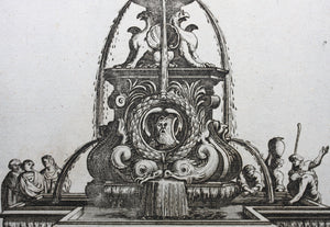 Georg Andreas Bockler. French Fountain. Engraving #118. 1664.