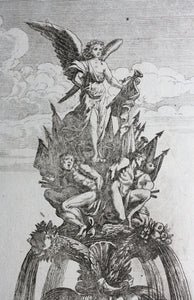 Georg Andreas Bockler. Fountain Nika. Engraving #116. 1664.