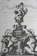Load image into Gallery viewer, Georg Andreas Bockler. Fountain Leda. Engraving #112. 1664.
