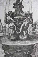 Load image into Gallery viewer, Georg Andreas Bockler. Siren Fountain. Engraving #103. 1664.
