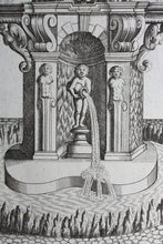 Load image into Gallery viewer, Georg Andreas Bockler. Fountain, designed and manufactured by Johann Maggio. Engraving #98. 1664.
