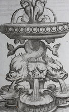 Load image into Gallery viewer, Georg Andreas Bockler. Fountain, designed and manufactured by Johann Maggio. Engraving #96. 1664.
