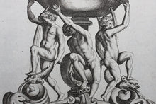Load image into Gallery viewer, Georg Andreas Böckler. Fountain on the Piazza del Mattei in Rome. Engraving  #94. 1663
