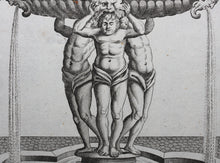 Load image into Gallery viewer, Georg Andreas Bockler. Fountain, designed and manufactured by Johann Maggio. Engraving #92. 1664.
