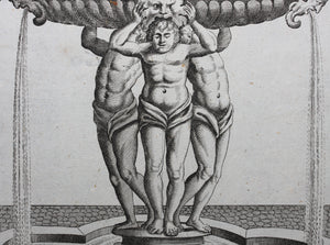 Georg Andreas Bockler. Fountain, designed and manufactured by Johann Maggio. Engraving #92. 1664.