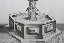 Load image into Gallery viewer, Georg Andreas Bockler. Fountain in Salzburg. Engraving #85. 1664.
