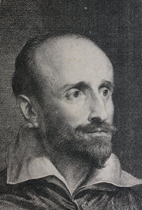Sir Anthony van Dyck, after. Portrait of Cardinal Guido Bentivoglio. Engraved by Jean Morin. 1645.