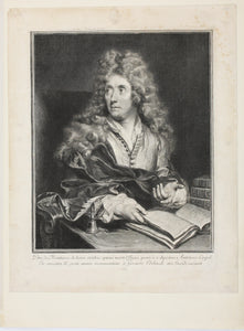 Charles-Antoine Coypel, after. Pierre de Montarsis. Engraved by Gérard Edelinck. 1695.