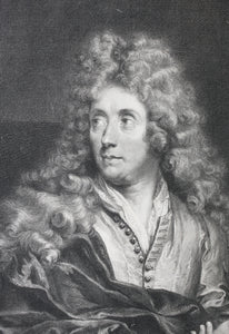 Charles-Antoine Coypel, after. Pierre de Montarsis. Engraved by Gérard Edelinck. 1695.