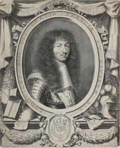 Robert Nanteuil. Portrait of Louis XIV. Engraving. 1663.