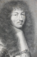 Load image into Gallery viewer, Robert Nanteuil. Portrait of Louis XIV. Engraving. 1663.
