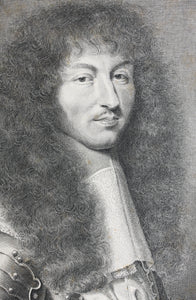 Robert Nanteuil. Portrait of Louis XIV. Engraving. 1663.