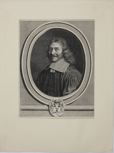 Robert Nanteuil. Portrait of Antonin (Simon) Dreux d'Aubray. Engraving. 1658.