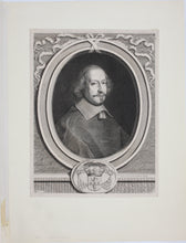 Load image into Gallery viewer, Pieter van Mol, after. Portrait of Cardinal Mazarin. Engraved by Robert Nanteuil. C.1657.
