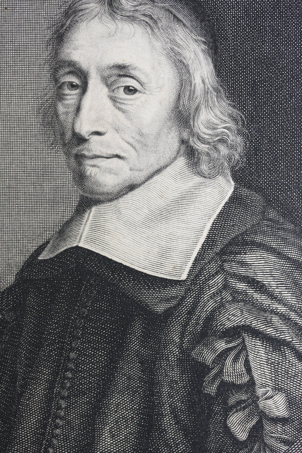 Robert Nanteuil. Portrait of François de la Mothe le Vayer. Engraving 1661.