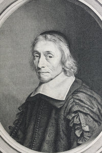Robert Nanteuil. Portrait of François de la Mothe le Vayer. Engraving 1661.