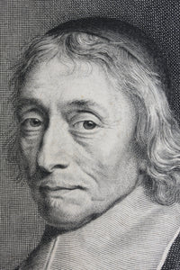Robert Nanteuil. Portrait of François de la Mothe le Vayer. Engraving 1661.