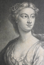 Load image into Gallery viewer, I. Vanderbank, after. Portrait of Mrs. Anastasia Robinson. Mezzotint by I. Faber. 1727.
