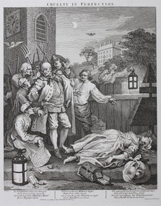 William Hogarth. The Four Stages of Cruelty. Full set of four engravings. 1751.