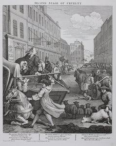 William Hogarth. The Four Stages of Cruelty. Full set of four engravings. 1751.