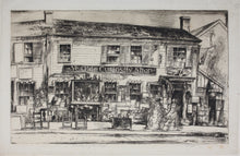 Load image into Gallery viewer, Earl Horter. Curiosity shop. Nantucket. Etching. 1920th.
