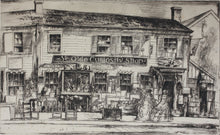 Load image into Gallery viewer, Earl Horter. Curiosity shop. Nantucket. Etching. 1920th.

