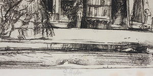Earl Horter. Curiosity shop. Nantucket. Etching. 1920th.