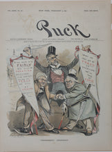 Load image into Gallery viewer, Louis Dalrymple. &quot;Progressive&quot; conspiracy. Political cartoon. Color lithograph. 1891.

