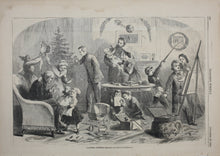 Load image into Gallery viewer, Solomon Eytinge, Jr. Christmas presents. Wood engraving. 1865.
