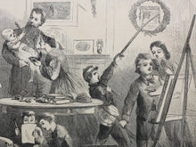 Load image into Gallery viewer, Solomon Eytinge, Jr. Christmas presents. Wood engraving. 1865.
