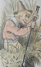 Load image into Gallery viewer, Bernhard Gillam. That wicked little farmer boy. Political cartoon. Color lithograph. 1890.
