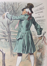 Load image into Gallery viewer, Frederick Victor Gillam. George Washington, No. 2. Political cartoon. Color lithograph. 1887.
