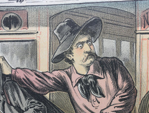 Bernhard Gillam. Clear the platform! Political cartoon. Color lithograph. 1883.
