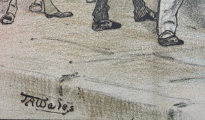 James Albert Wales. The newly elected board of aldermen of the metropolis. Political cartoon. Color lithograph. 1879.