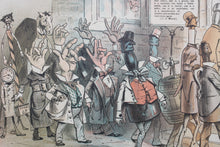 Load image into Gallery viewer, James Albert Wales. The newly elected board of aldermen of the metropolis. Political cartoon. Color lithograph. 1879.
