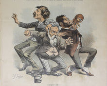 Load image into Gallery viewer, Charles Jay Taylor. Mugwump!!! Political cartoon. Color lithograph. 1886.
