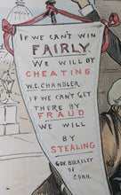 Load image into Gallery viewer, Louis Dalrymple. &quot;Progressive&quot; conspiracy. Political cartoon. Color lithograph. 1891.
